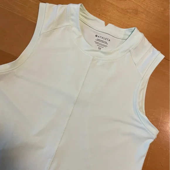 Athleta Sunchaser UPF Tank Top Calypso Mint Size XXS - Picture 3 of 11